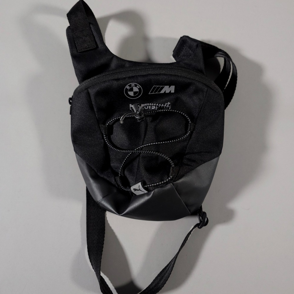 Puma BMW M Motorsport Crossbody Bag Mens OS Black Racing Shoulder Bag 090362-01